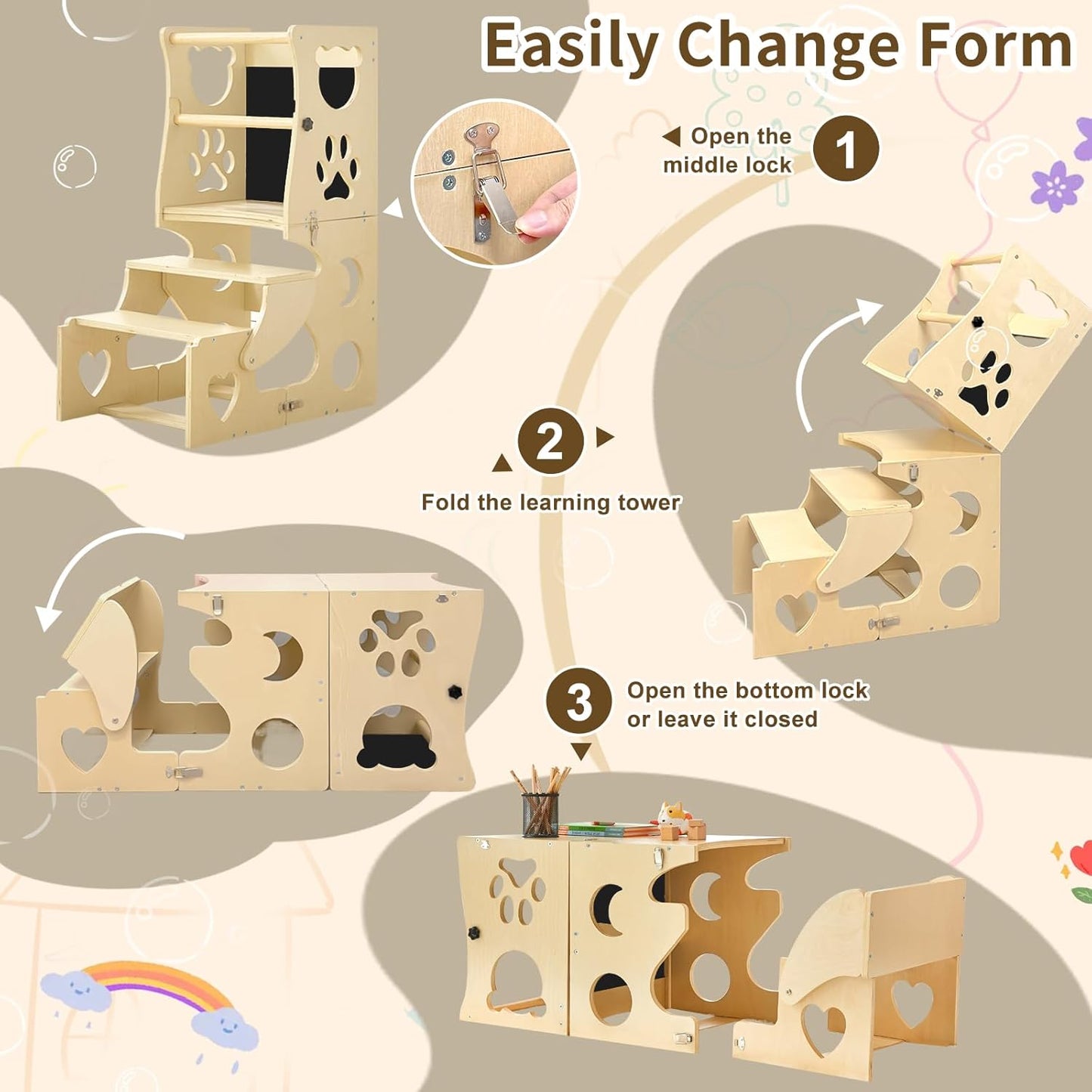 Maybloom Montessori Kids Learning Tower