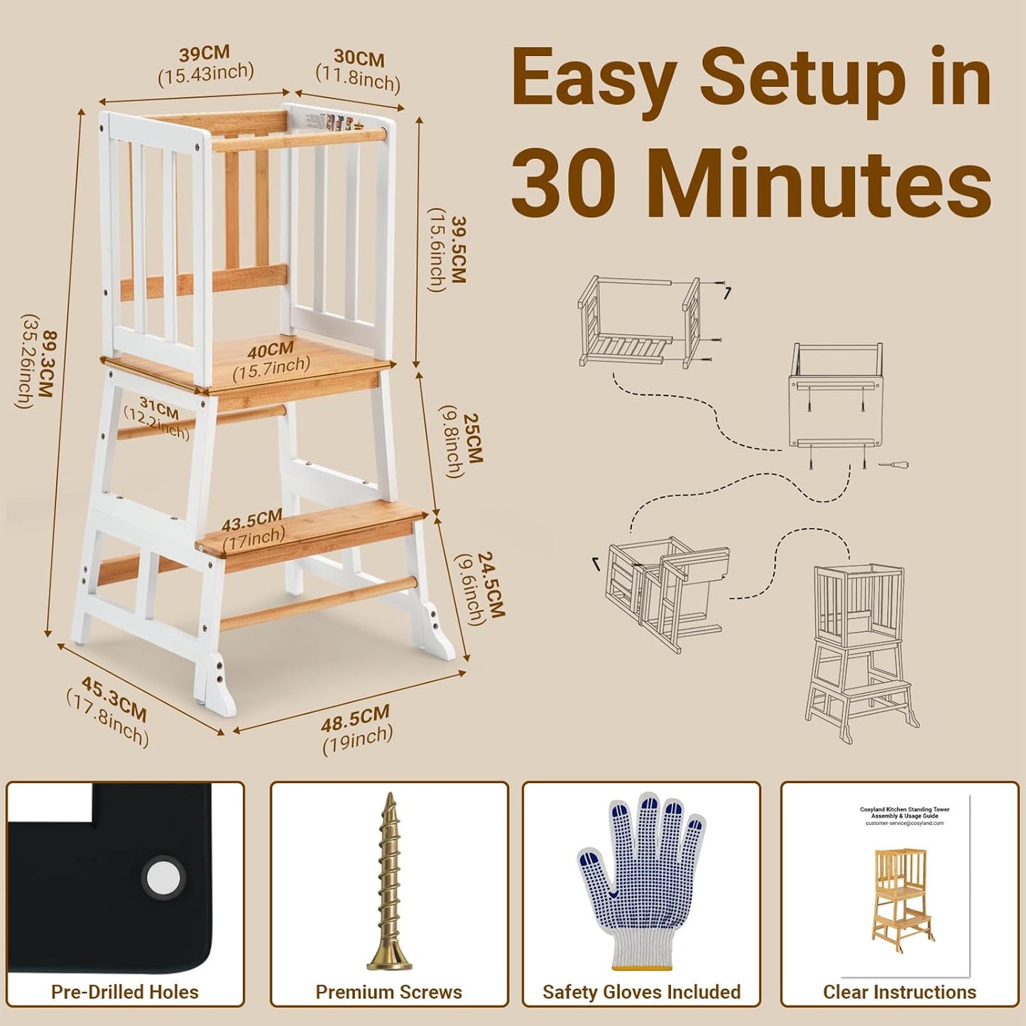 Maybloom Montessori Kids Learning Tower