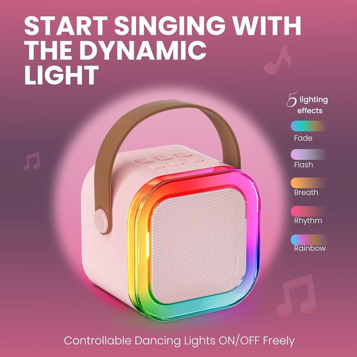 Maybloom RGB Kids Karaoke Machine