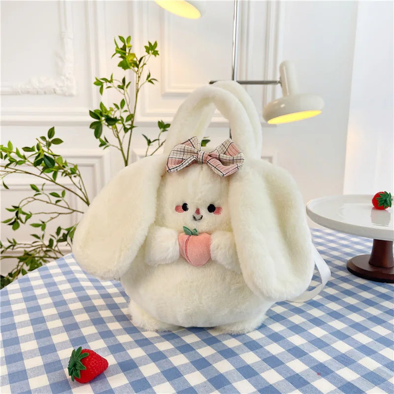 Rabbit Kitten Plush Backpack For Kids