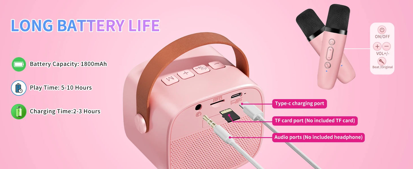 Maybloom Kids STARK Mini Karaoke Machine