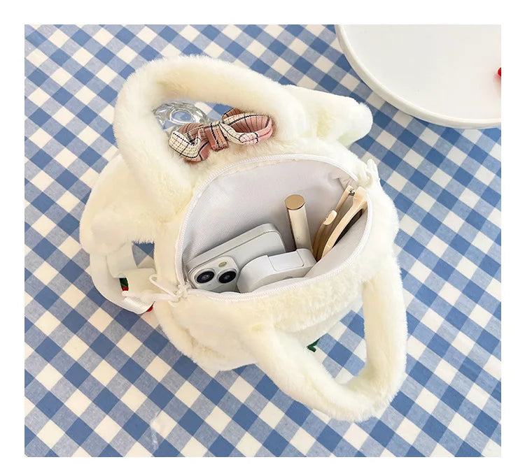 Rabbit Kitten Plush Backpack For Kids
