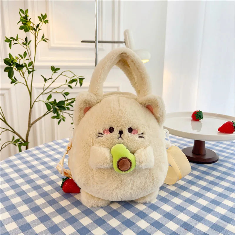 Rabbit Kitten Plush Backpack For Kids