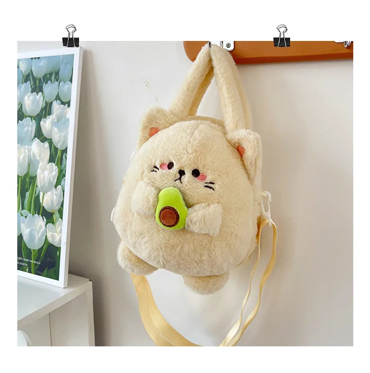 Rabbit Kitten Plush Backpack For Kids