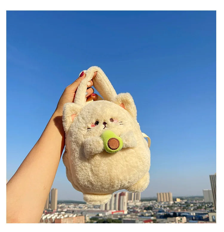Rabbit Kitten Plush Backpack For Kids