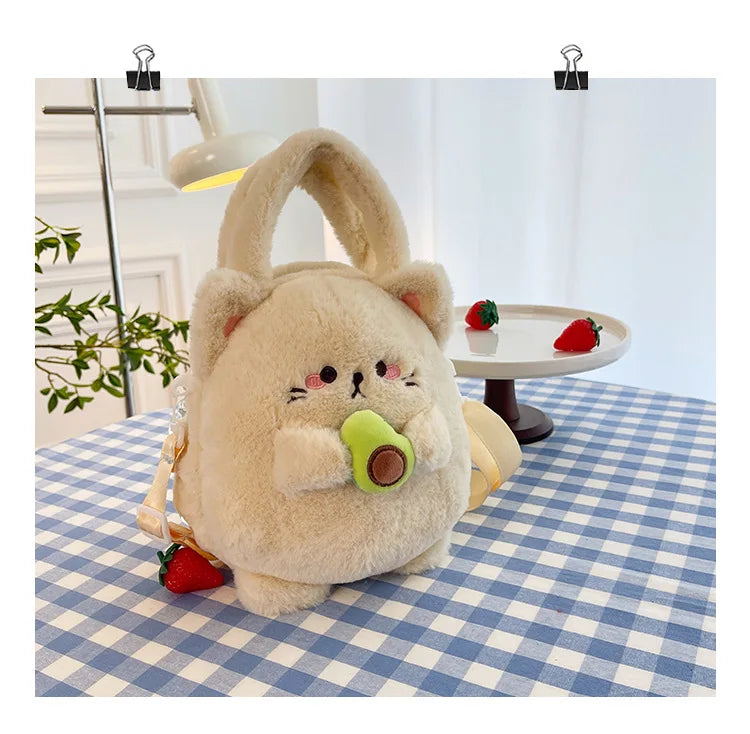 Rabbit Kitten Plush Backpack For Kids
