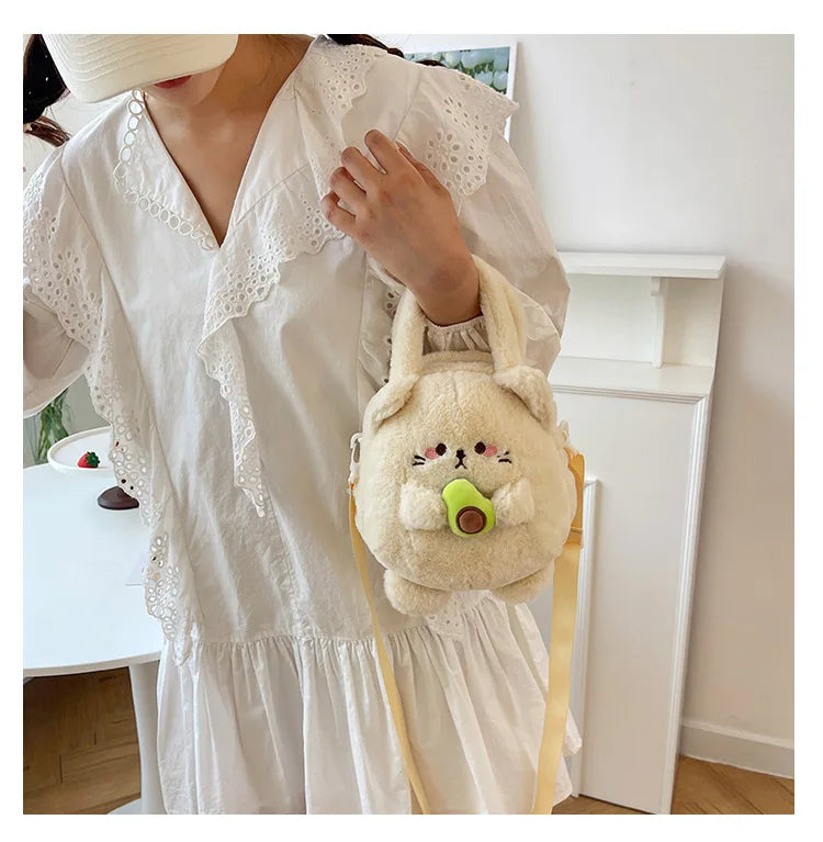 Rabbit Kitten Plush Backpack For Kids