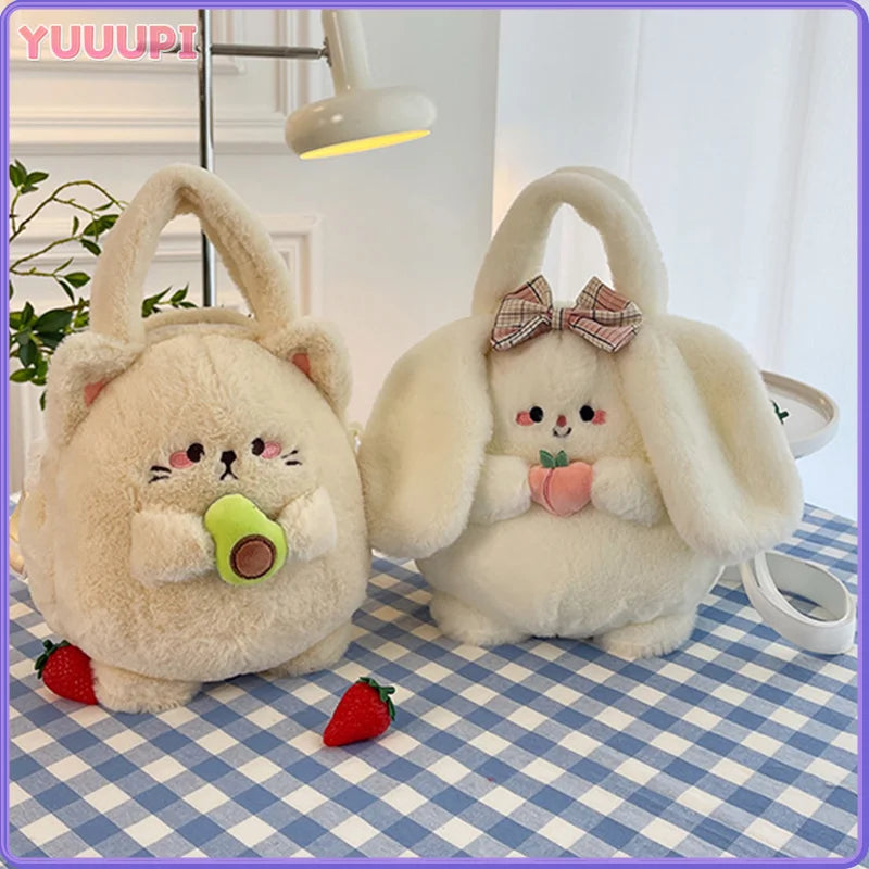 Rabbit Kitten Plush Backpack For Kids