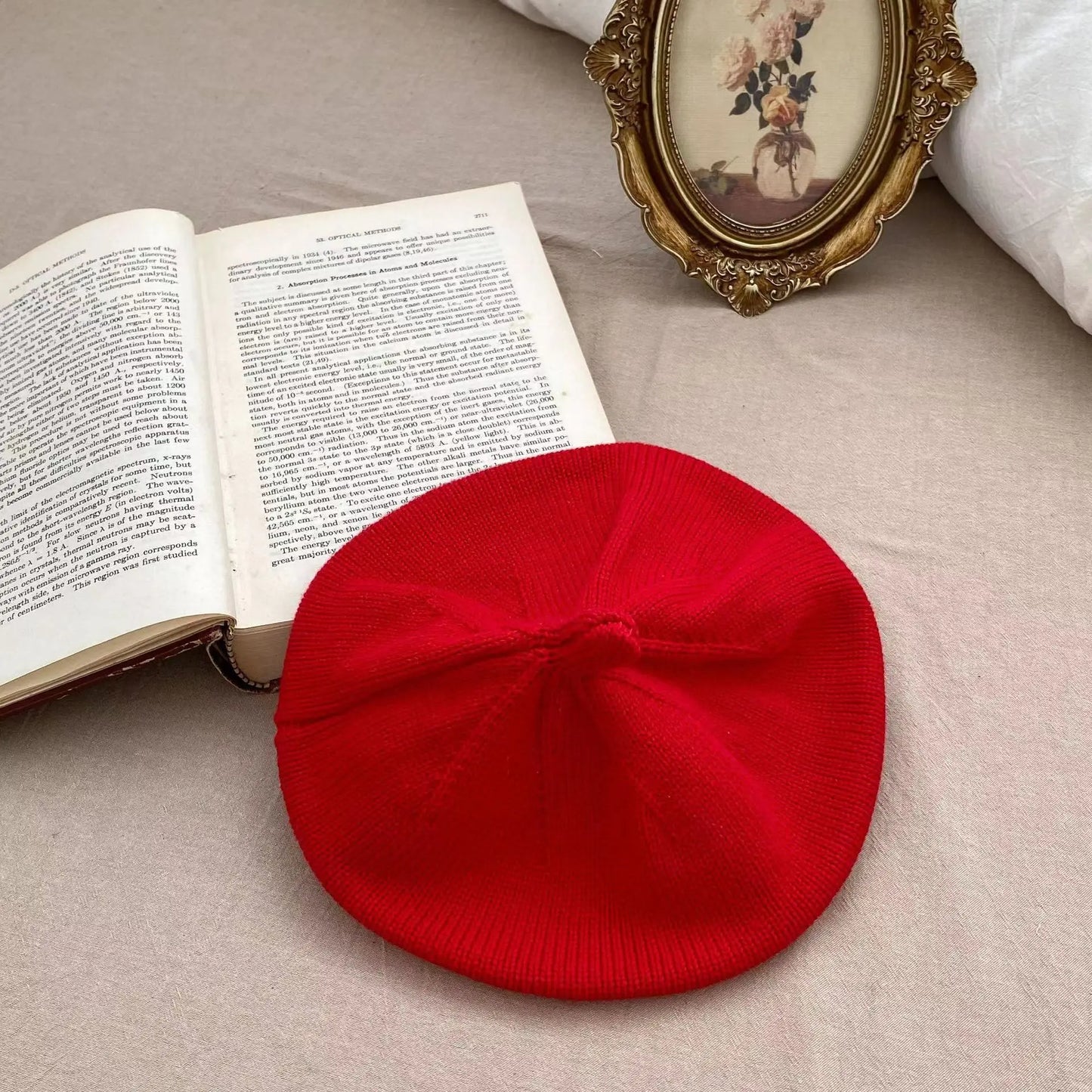 Winter Warm Flower Baby Beret Knitted Beanie Hat