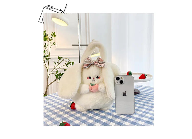 Rabbit Kitten Plush Backpack For Kids