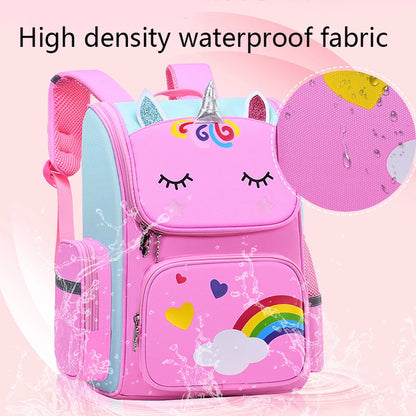 Unicorn Rainbow Eyes Kids Backpack - Waterproof