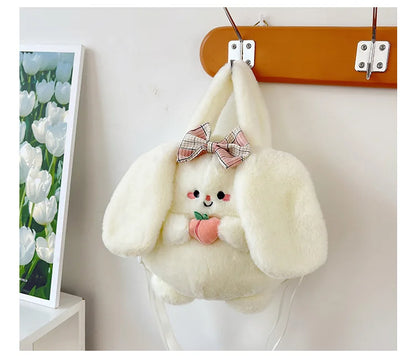 Rabbit Kitten Plush Backpack For Kids