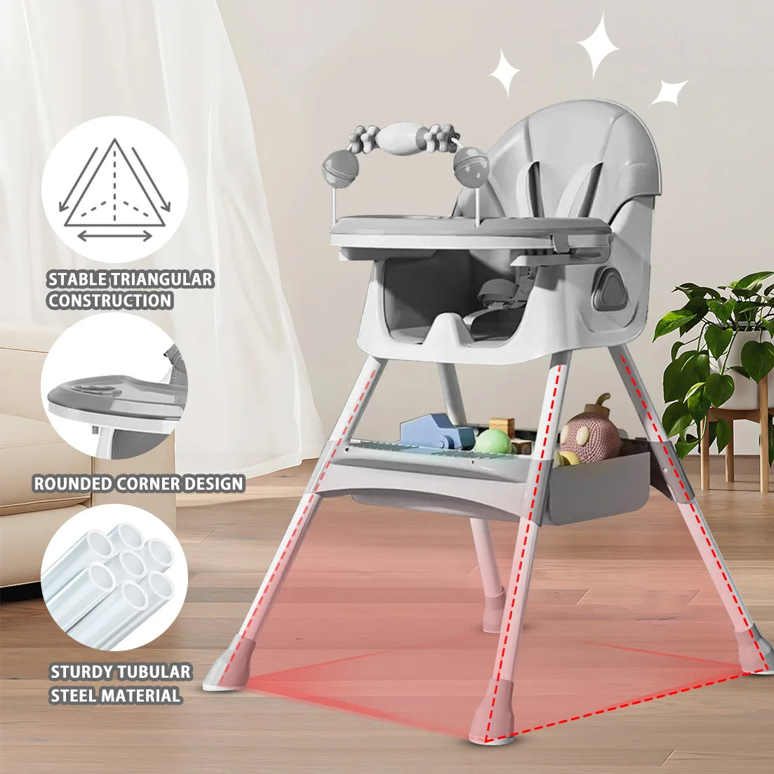 Maybloom Halo Foldable Baby High Chair