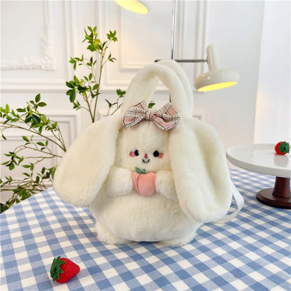 Rabbit Kitten Plush Backpack For Kids
