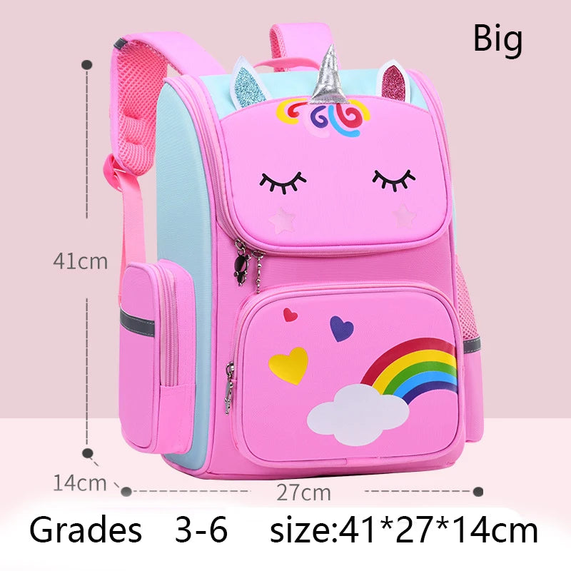 Unicorn Rainbow Eyes Kids Backpack - Waterproof