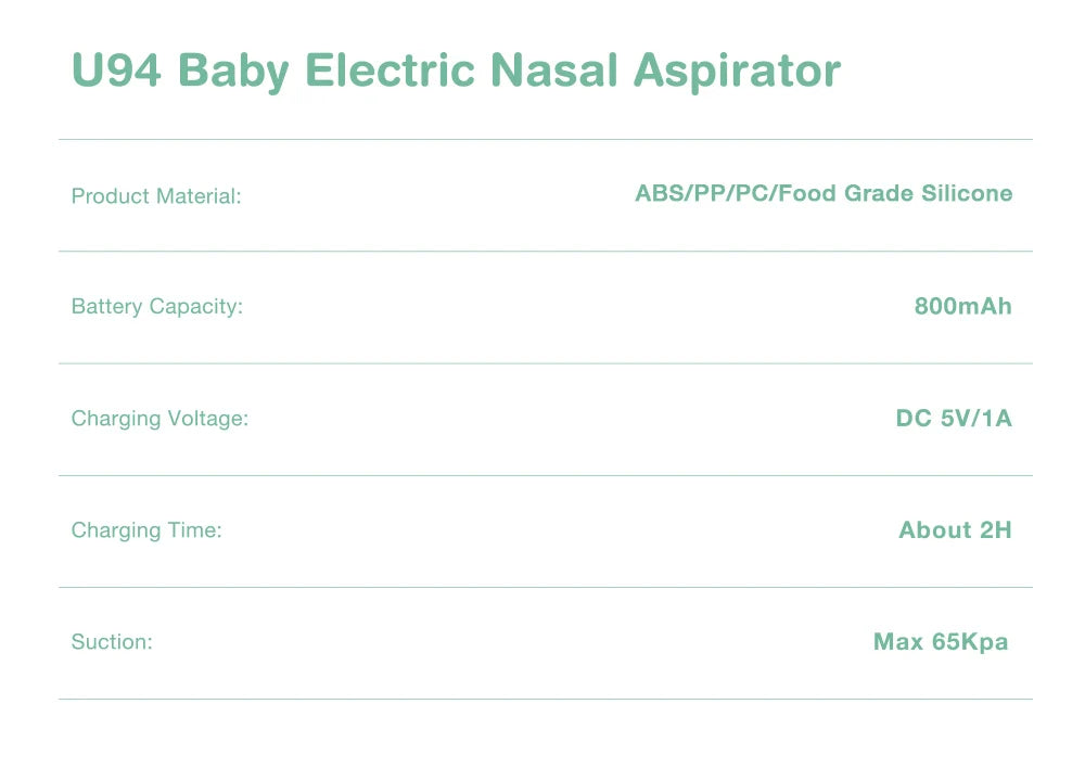 Maybloom ISLA Electric Nasal Aspirator and Nose Cleaner For Babies & Newborn