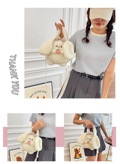 Rabbit Kitten Plush Backpack For Kids