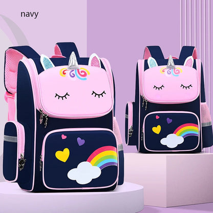Unicorn Rainbow Eyes Kids Backpack - Waterproof
