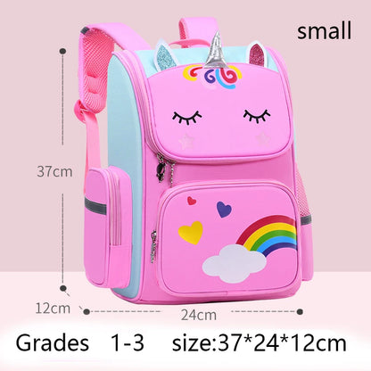Unicorn Rainbow Eyes Kids Backpack - Waterproof