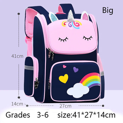 Unicorn Rainbow Eyes Kids Backpack - Waterproof