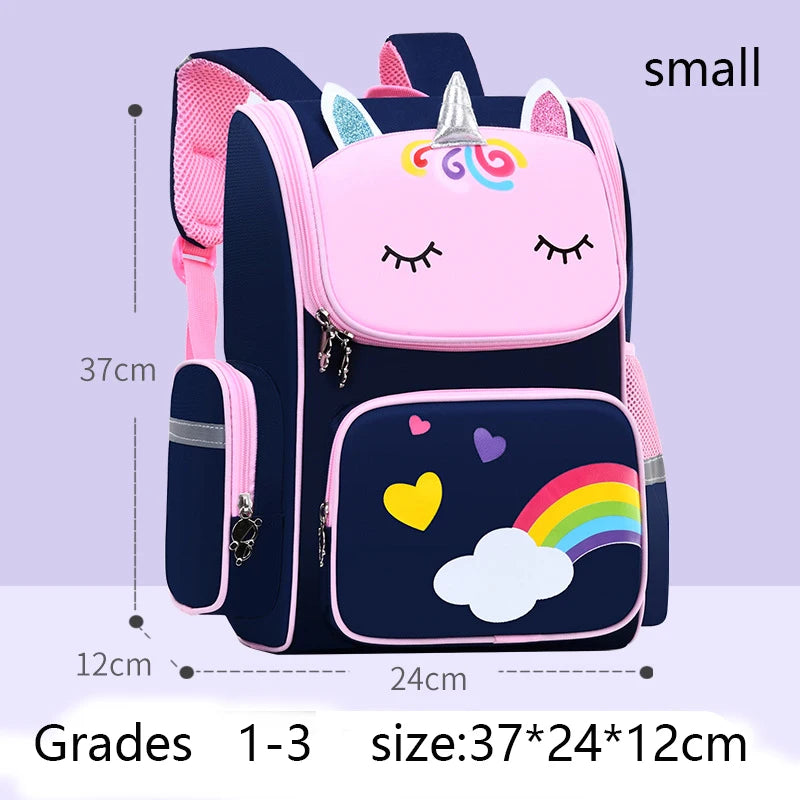 Unicorn Rainbow Eyes Kids Backpack - Waterproof