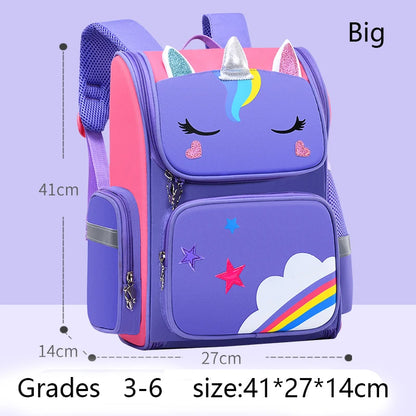 Unicorn Rainbow Eyes Kids Backpack - Waterproof