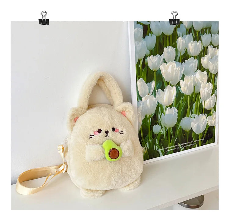 Rabbit Kitten Plush Backpack For Kids