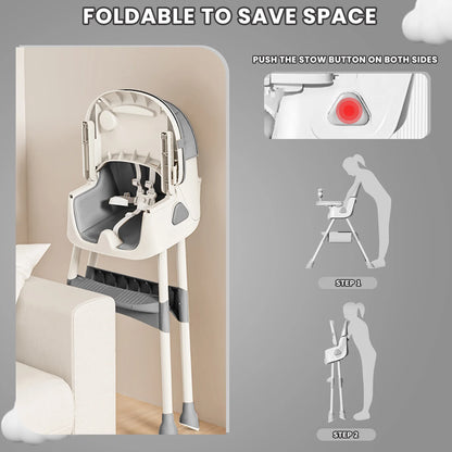 Maybloom Halo Foldable Baby High Chair