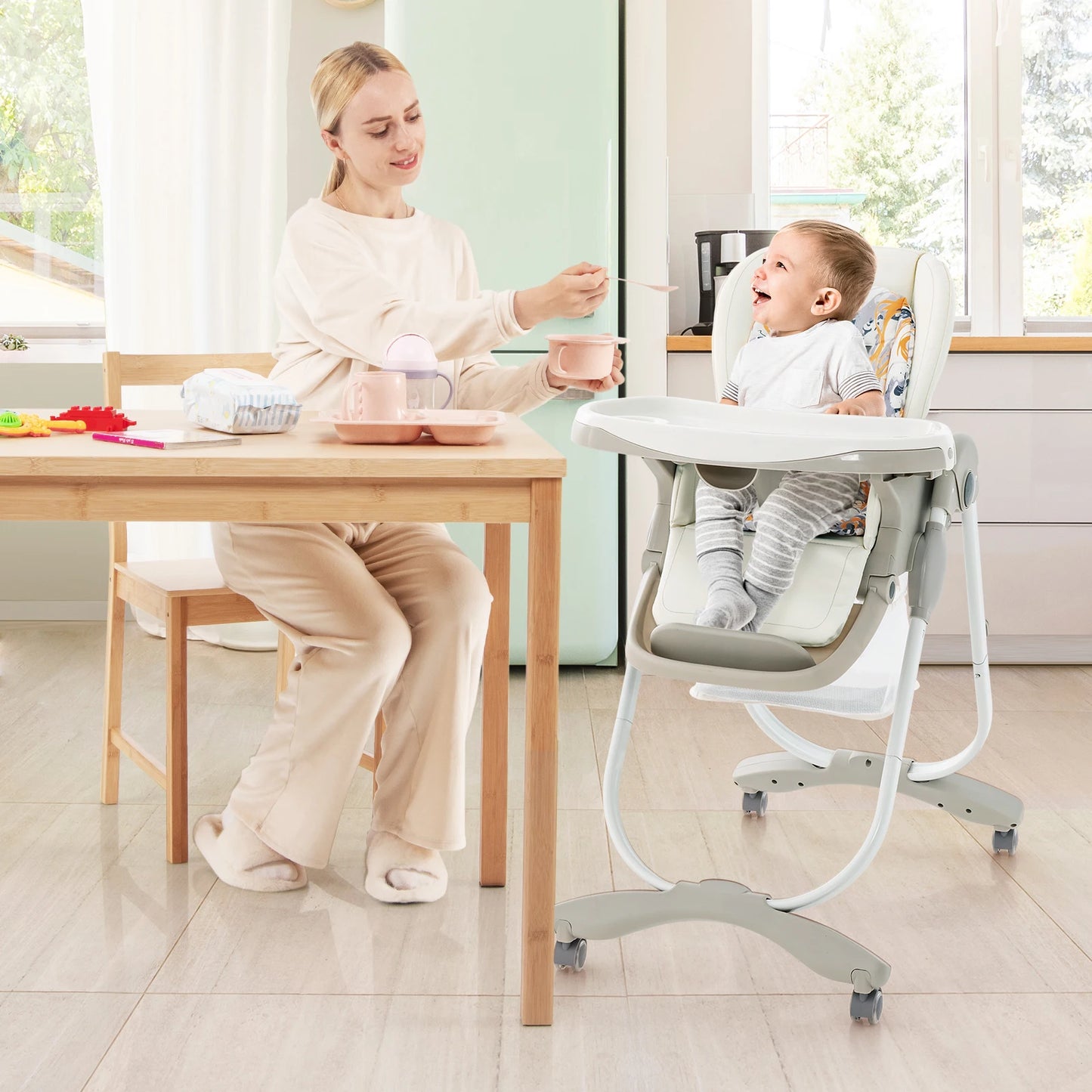 Maybloom Foldable Baby High Chair