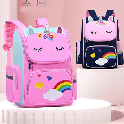 Unicorn Rainbow Eyes Kids Backpack - Waterproof
